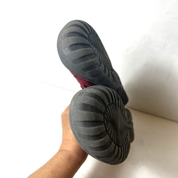 Jambu JBU Memory Foam Womens Sz 11M Red Fabric Flats Comfort Casual Slip On Shoe - Picture 7 of 11